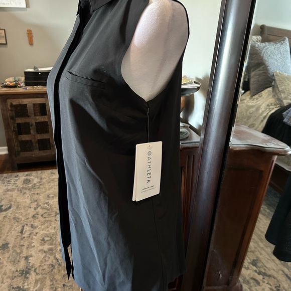 Sleeveless lightweight long button down Athleta camisole tank - Picture 3 of 8